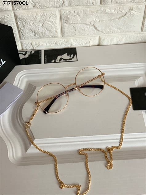 chanel reading glasses with chain
